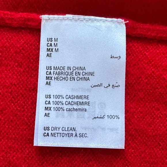 Charter Club Luxury Red Cashmere Sweater - Picture 11 of 11